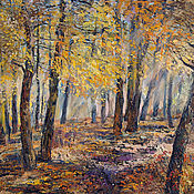 Картины и панно handmade. Livemaster - original item Oil painting Autumn forest. Painting. Landscape. ( Pending). Handmade.