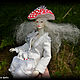 Girl gnome fly agaric author's articulated BJD doll, Ball-jointed doll, Kameshkovo,  Фото №1