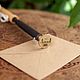 Готовый термоштамп 30 мм "Handmade Сердце". Инструменты для работы с кожей. Твоя личная печать (tvoyapechat). Ярмарка Мастеров.  Фото №5