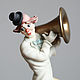 Винтаж: Клоун с трубой Giuseppe Armani Capodimonte Florence статуэтка 0329C. Статуэтки винтажные. Kunst Galerie. Ярмарка Мастеров.  Фото №12