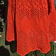 Dress knitted 'Red chrysanthemum' handmade. Dresses. DominikaSamara. My Livemaster. Фото №5