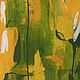  Картина абстракция акрилом "Желтые цветы" 39,5x50 см. Панно. Anastasiya-74q. Интернет-магазин Ярмарка Мастеров.  Фото №2