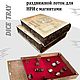 Dice Tray ДнД - Натуральное дерево, раздвижной Лоток для НРИ. Настольные игры. April GS. Ярмарка Мастеров.  Фото №7