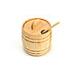 Barrel made of cedar for sugar, salt, honey. Sugar bowl. salt shaker. Art.2004. Jars. SiberianBirchBark (lukoshko70). Online shopping on My Livemaster.  Фото №2