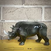 Для дома и интерьера handmade. Livemaster - original item Black Rhinoceros: author`s figurine. Handmade.