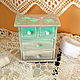 Chest of drawers Turquoise dawn. Mini Dressers. Dekupaj from Elen Kor. My Livemaster. Фото №5