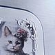 Ключница Кошечка и тортик. Ключницы настенные. Маргарита (foxworks). Ярмарка Мастеров.  Фото №4