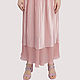 Skirt pink powder satin chiffon floor length. Skirts. Yana Levashova Fashion. Online shopping on My Livemaster.  Фото №2