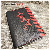 Канцелярские товары handmade. Livemaster - original item Passport cover leather 