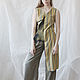 Asymmetrical long tunic vest with elegant stripes. Tunics. Zoe Bo Fashion. Online shopping on My Livemaster.  Фото №2