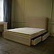 Кровать с мягким изголовьем и выдвижными ящиками. Кровати. Красивая мебель ручной работы (7208327). Ярмарка Мастеров.  Фото №6