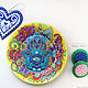 Decorative plate 'Hamsa' hand painted. Plates. Art by Tanya Shest. Online shopping on My Livemaster.  Фото №2