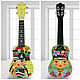 Укулеле "Фрида Кало"- гавайская гитарка. Укулеле (гавайская гитара). Guitar & Ukulele art Studio. Ярмарка Мастеров.  Фото №6