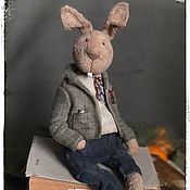 Куклы и игрушки handmade. Livemaster - original item Teddy the hare Eppolit. Handmade.