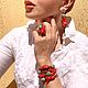 Комплект ,,Lucky coral,,. Комплекты украшений. GayaneArtdesigner. Ярмарка Мастеров.  Фото №9