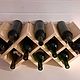 Estante de vino 'Honeycomb' para 10 botellas. Shelving. Color Wood. Интернет-магазин Ярмарка Мастеров.  Фото №2
