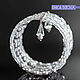 Браслет ЖЕМЧУЖНЫЙ ВИХРЬ с японским бисером, жемчугом и Сваровски. Браслет из бусин. Unica Bijoux. Ярмарка Мастеров.  Фото №6