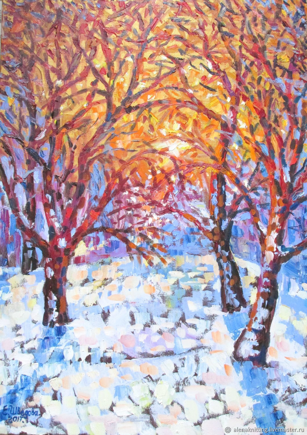 Oil painting 'Merry February», Pictures, Moscow,  Фото №1