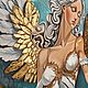 ANGEL золотые крылья 95/136 большая картина. Картины. Ирина Бронникова ✅. Ярмарка Мастеров.  Фото №8