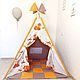 Вигвам под заказ , цена за все что на фото. Вигвам. Маргарита tipi_workshop. Интернет-магазин Ярмарка Мастеров.  Фото №2