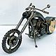 Custom bike. Часы классические. Артель ''Варка подарка''. Ярмарка Мастеров.  Фото №6