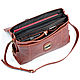 Order Leather briefcase 'Bormental' (red antique). Russian leather Guild. Livemaster. . Brief case Фото №3