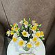 Нарциссы real touch. Цветы. Flowers16kzn-. Ярмарка Мастеров.  Фото №12