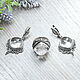 Rhinestone (earrings and ring) (1303), Jewelry Sets, Tambov,  Фото №1