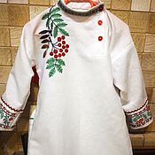 Русский стиль handmade. Livemaster - original item Shirt mens white 