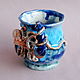 Заказать Taza con decoración de Pulpo. Mila. Ярмарка Мастеров. . Mugs and cups Фото №3