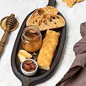 Для дома и интерьера handmade. Livemaster - original item Plate for bread, cheese and small snacks 