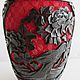 Vintage vase red, Chinese lacquer, two tone. Vintage interior. Czechvintage (Czechvintage). My Livemaster. Фото №6