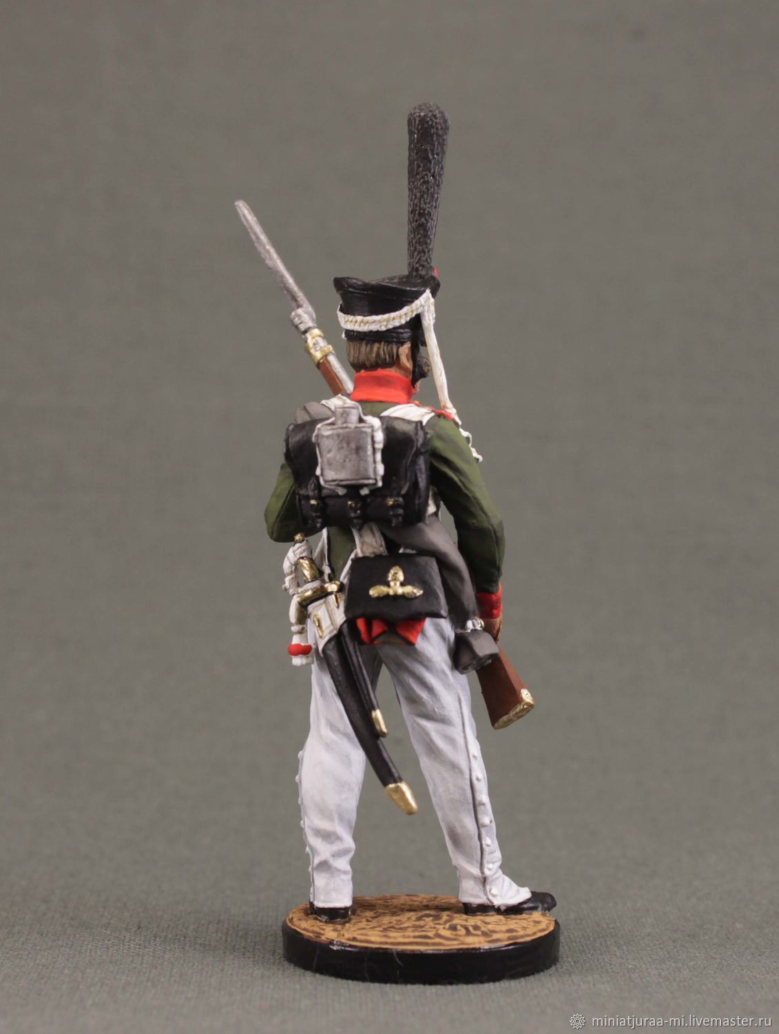 Painted Tin toy soldier 54mm Russian Grenadier Napoleonic War 