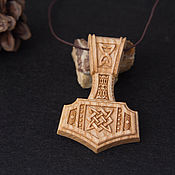 Украшения handmade. Livemaster - original item Wooden pendant with the Star of Russia symbol. Handmade.