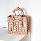 Women's wicker bag openwork beige brown basket. Classic Bag. lmillame. Online shopping on My Livemaster.  Фото №2