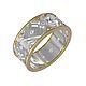 Широкое кольцо "Странник" из золота и серебра, Кольца, Москва,  Фото №1