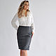 Quilted skirt with snaps, grey, Skirts, Novosibirsk,  Фото №1