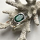 Order Men's silver ring with beautiful Emerald 1,78 ct. Bauroom - vedic jewelry & gemstones (bauroom). Livemaster. . Rings Фото №3