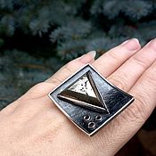 Украшения handmade. Livemaster - original item Ring silver. Silver ring with pyrite.. Handmade.