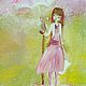 Oil painting 'Pink rain '. Pictures. Dreamland-oz (dreamland-oz). Online shopping on My Livemaster.  Фото №2