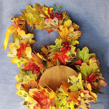 Осенние венки из листьев