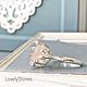 Wild Camellia ring natural quartz ring beautiful stylish. Rings. LovelyStones. Online shopping on My Livemaster.  Фото №2