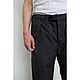 Заказать Брюки мужские из конопляного холста Canvas Hemp Single Pleat Pant Grey. VÄN Studio. Ярмарка Мастеров. . Брюки мужские Фото №3