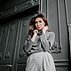 Grey jacket with long sleeves. Sweater Jackets. yoursizestore (yoursizestore). Online shopping on My Livemaster.  Фото №2