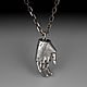 Silver hand pendant. Pendant. rhytonjewelry. Online shopping on My Livemaster.  Фото №2