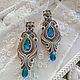  барокко. Серьги-пусеты. luxurysoutache. Интернет-магазин Ярмарка Мастеров.  Фото №2