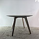 Cтол круглый SLIMLINE SLID BROWN-GRAFI №2 ясень 900мм, Столы, Москва,  Фото №1