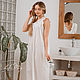 Order Nightgown made of cambric Symphonie white long. Delicate Clothing Store (Daria). Livemaster. . Nightdress Фото №3