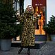 Oversized coat 'Leopard bagels'. Coats. Alexandra Maiskaya. My Livemaster. Фото №4