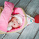 Конверт на выписку. Конверт для новорожденного "Пирожное". Конверты на выписку. Babygoldfinch. Ярмарка Мастеров.  Фото №5